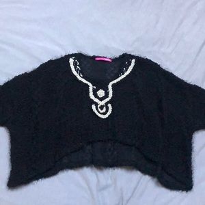 Throw-over sweater
